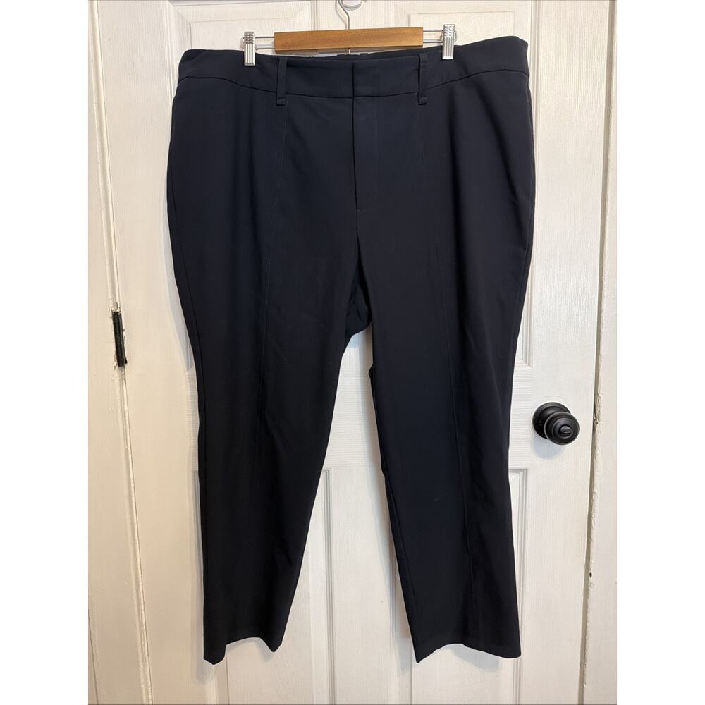 Vince. Women’s High Rise Cigarette Trouser Pant Navy Size 22 PLUS 26”